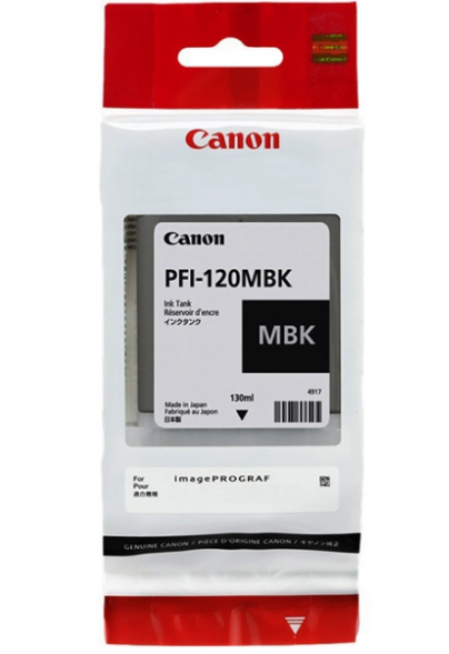 Картридж Canon PFI-120 Matte Black для imagePROGRAF TM-200/TM-205/TM-300/TM-305 2884C001