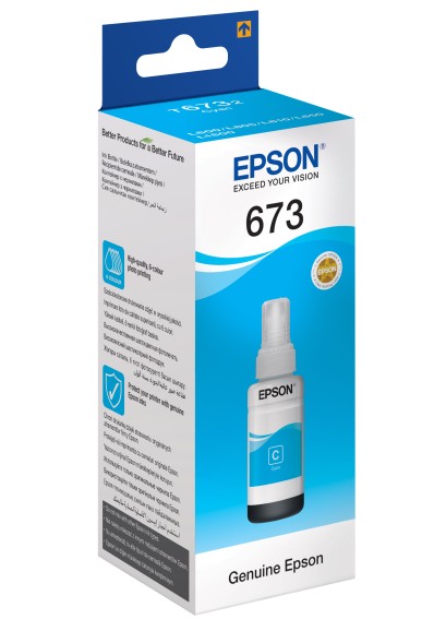 Чернила Epson T6732 Cyan для L800/L805/L810/L850/L1800 C13T67324A