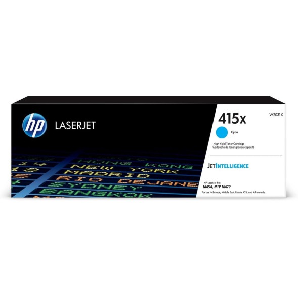 Картридж HP W2031X (415X) Cyan для Color LaserJet Pro M454dn/M479dw