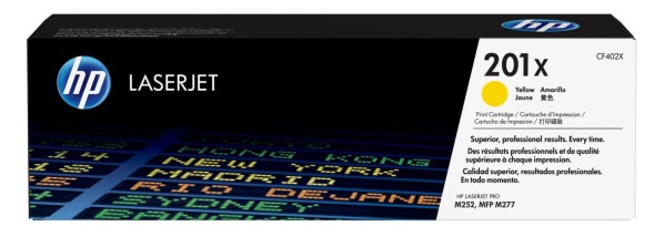 Тонер-картридж HP CF402X (201X) Yellow для Color LaserJet Pro M252/MFP M277