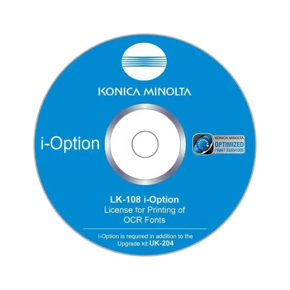 Шрифты OCR A и B Konica Minolta LK-108 для bizhub C361i/C301i/C251i A0PD02G
