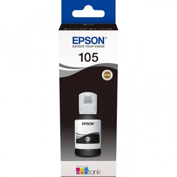Чернила Epson 105 Black для L7160/L7180 C13T00Q140
