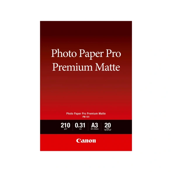 Матовая фотобумага, Canon, Pro Premium Matte PM-101, A3, 20 шт., 8657B006AA