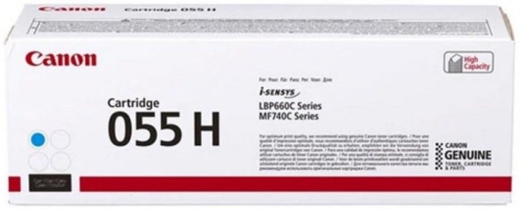 Тонер-картридж Canon Cartridge 055H Cyan для i-SENSYS MF740/LBP660 3019C002