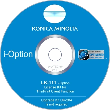 Клиент ThinPrint® Konica Minolta LK-111 для bizhub C361i/C301i/C251i A0PD02K
