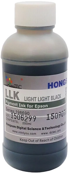 Чернила DCTec для Epson 7900 Pigment Light Light Black (LLK) 200 ml