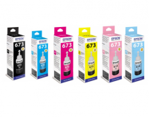 Комплект оригинальных чернил Epson 673 (6 цветов) для L800/L850/L810/L1800