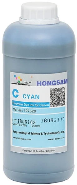 Чернила DCTec для Canon iPF500 Dye Cyan (C) 1000 ml