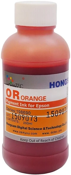 Чернила DCTec для Epson 7900 Pigment Orange (OR) 200 ml