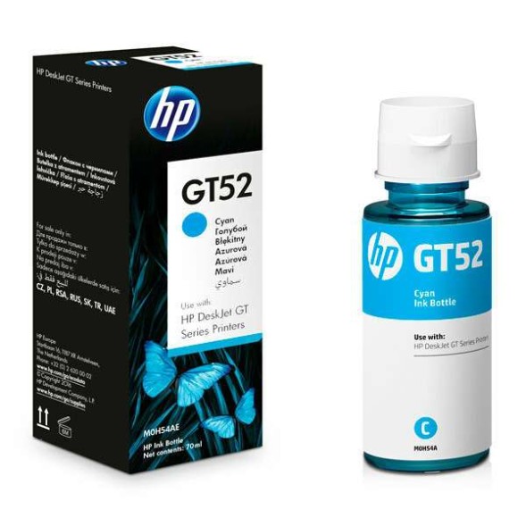 Чернила HP GT52 Cyan для DeskJet GT, Smart Tank, Ink Tank M0H54AE