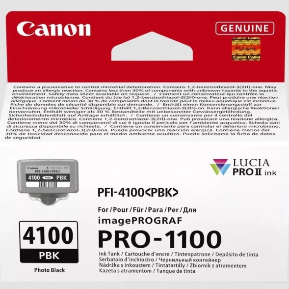 Картридж Canon PFI-4100 Photo Black для imagePROGRAF PRO-1100 6777C001