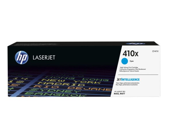 Тонер-картридж HP CF411X (410X) Cyan для Color LaserJet Pro M452/M477