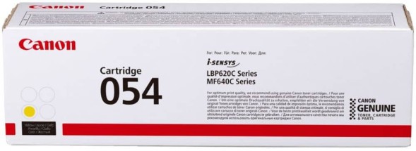 Картридж Canon 054 Yellow для i-SENSYS LBP621/623/MF641/643/645 3021C002