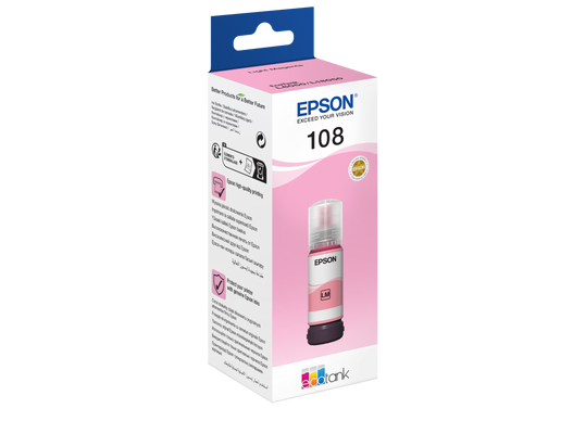 Чернила Epson 108 Light Magenta для L8050/L6490 C13T09C64A