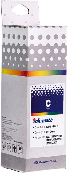 Чернила водорастворимые Ink-mate EIM-801 Cyan для Epson L800/L805/L810/L850/L1800 70мл