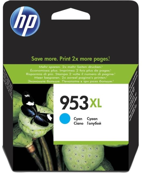 Картридж HP 953XL Cyan для OfficeJet Pro 8730/8210/7740 F6U16AE