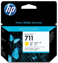 Картридж HP 711 Yellow для DesignJet T120/T520 CZ136A