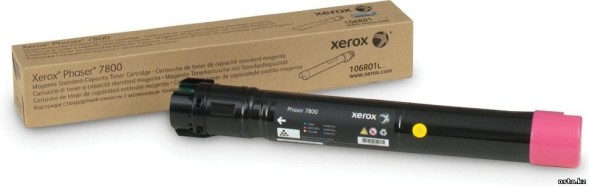 106R01571 Тонер-картридж пурпурный Xerox Phaser 7800 повышенной емкости (17200 стр)