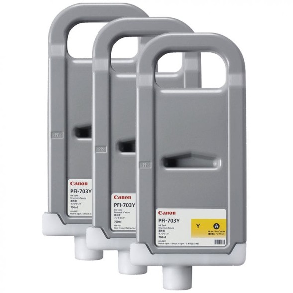 Картридж Canon PFI-703 Yellow комплект для imagePROGRAF iPF810/iPF815/iPF820/iPF825 2966B003