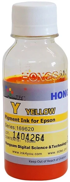Чернила DCTec для Epson T50 Pigment Yellow (Y) 100 ml