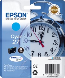 Картридж Epson DURABrite Ultra T2702 Cyan для WorkForce WF-7110/WF-7610/WF-7620 C13T27024022