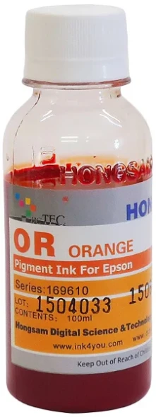 Чернила DCTec для Epson R2000 Pigment Orange (OR) 100 ml