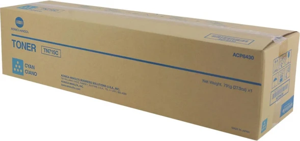 Тонер-картридж Konica Minolta TN715 Cyan для bizhub C750i/AccurioPrint C750i ACP8450