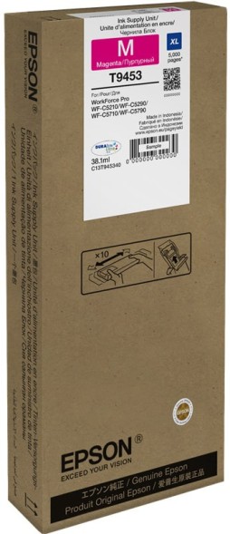Контейнер с чернилами Epson DURABrite Ultra T9453 Magenta для WF-C5790DWF/WF-C5290DW C13T945340