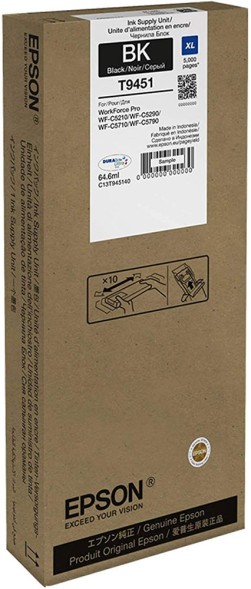 Контейнер с чернилами Epson DURABrite Ultra T9451 Black для WF-C5790DWF/WF-C5290DW C13T945140