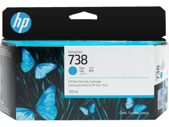 Картридж HP 738 Cyan для DesignJet T850 498N5A
