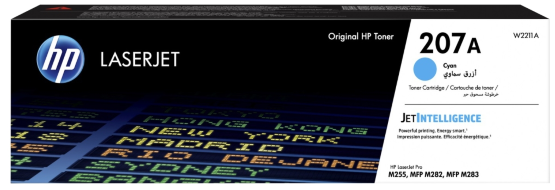 Картридж HP W2211A (207A) Cyan для Color LaserJet Pro M283fdw/M255dw/M282nw