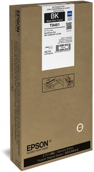 Контейнер с чернилами Epson DURABrite Ultra T9461 Black для WF-C5790DWF/WF-C5290DW C13T946140