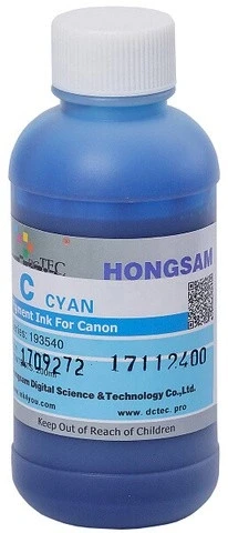 Чернила пигментные Hongsam DCTec Cyan для Canon imagePROGRAF TM-240/TM-340/TM-350/TM-355 200мл