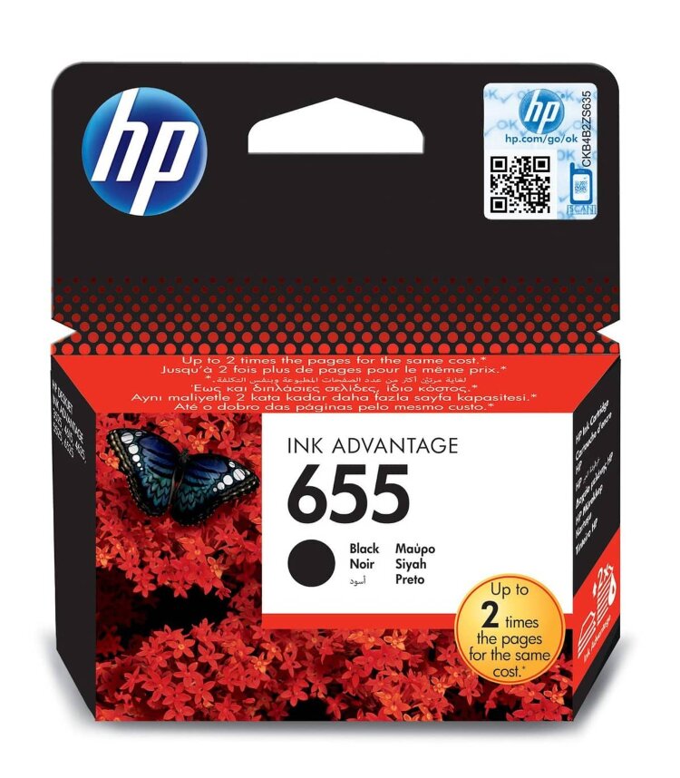 Картридж HP 655 Black для DeskJet 3525 CZ109AE купить в интернет ...
