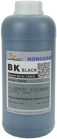 Чернила пигментные Hongsam DCTec Photo Black для Canon imagePROGRAF TM-240/TM-340/TM-350/TM-355 1000мл