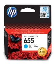 Картридж HP 655 Cyan для DeskJet 3525/4615/4625/5525/6525 CZ110AE