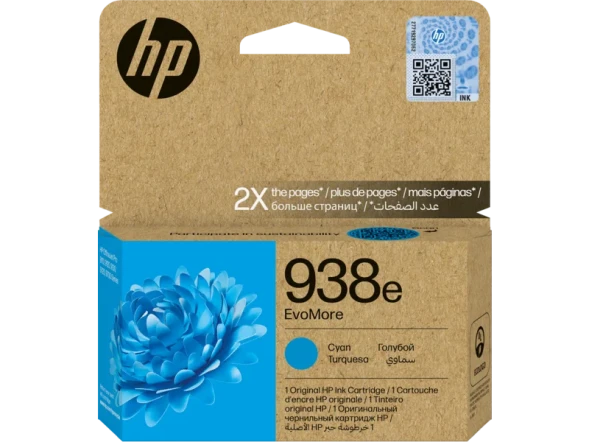 Картридж HP 938e Cyan для OfficeJet Pro 9730/9720 4S6X9PE