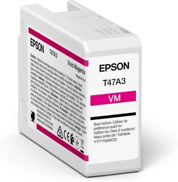 Картридж Epson UltraChrome Pro 10 Ink T47A3 Vivid Magenta для SureColor SC-P900 C13T47A300