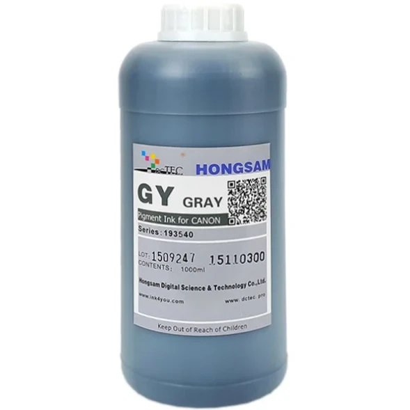 Чернила пигментные Hongsam DCTec Grey для Canon imagePROGRAF PRO-4600/6600 1000мл