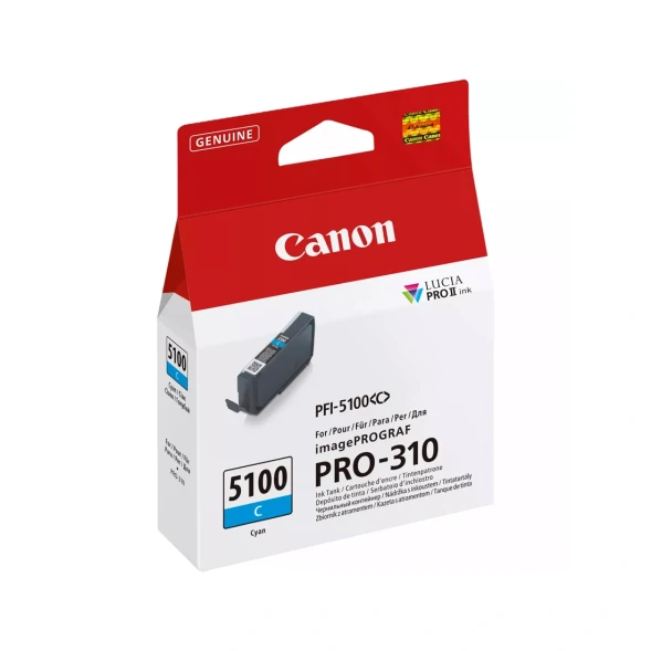 Картридж Canon PFI-5100 Cyan для imagePROGRAF PRO-310 6953C001