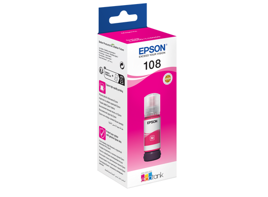 Чернила Epson 108 Magenta для L8050/L6490 C13T09C34A