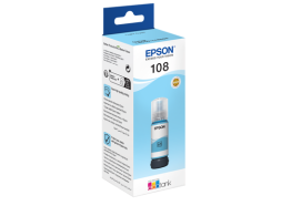 Чернила Epson 108 Light Cyan для L8050/L6490 C13T09C54A