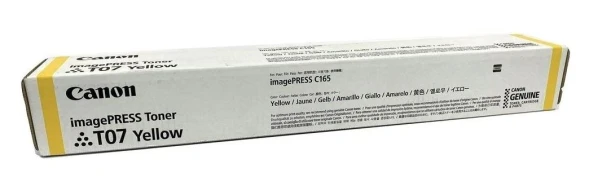 Тонер-картридж Canon T07 Yellow для imagePRESS C165 3644C001