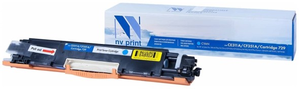 Картридж CE311A/CF351A/729 Cyan для HP/Canon Color LaserJet CP1025/ CP1025nw совместимый