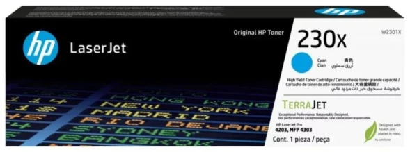 Картридж HP W2301X 230X Cyan для HP Color LaserJet Pro 4203 MFP 4303