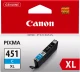 Картридж Canon CLI-451XL Cyan для PIXMA iP7240/iP8740/iX6840 6473B001