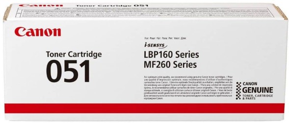 Тонер-картридж Canon 051 для i-SENSYS LBP162dw/MF269dw/MF267dw/MF264dw 2168C002
