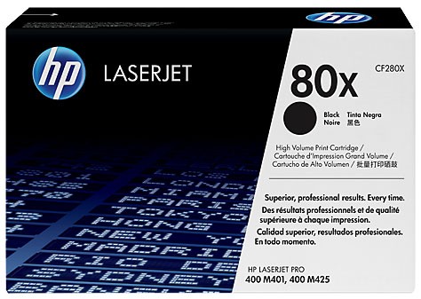 Тонер-картридж HP 80x Black для LaserJet Pro M425/M401 CF280XC