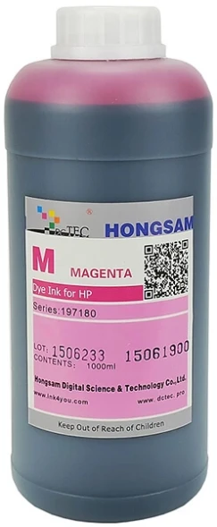 Чернила водорастворимые Hongsam DCTec для плоттеров Canon imagePROGRAF iPF670/770 Magenta 1000мл