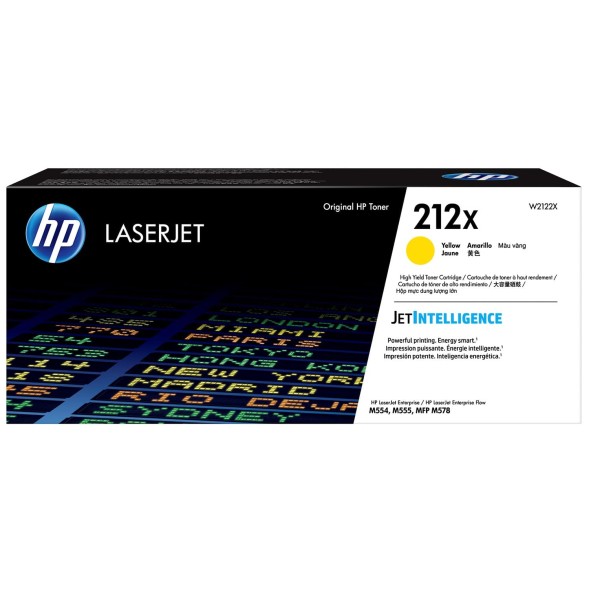 Картридж HP W2122X (212X) Yellow для Color LaserJet Enterprise M554dn/M555dn/M578c
